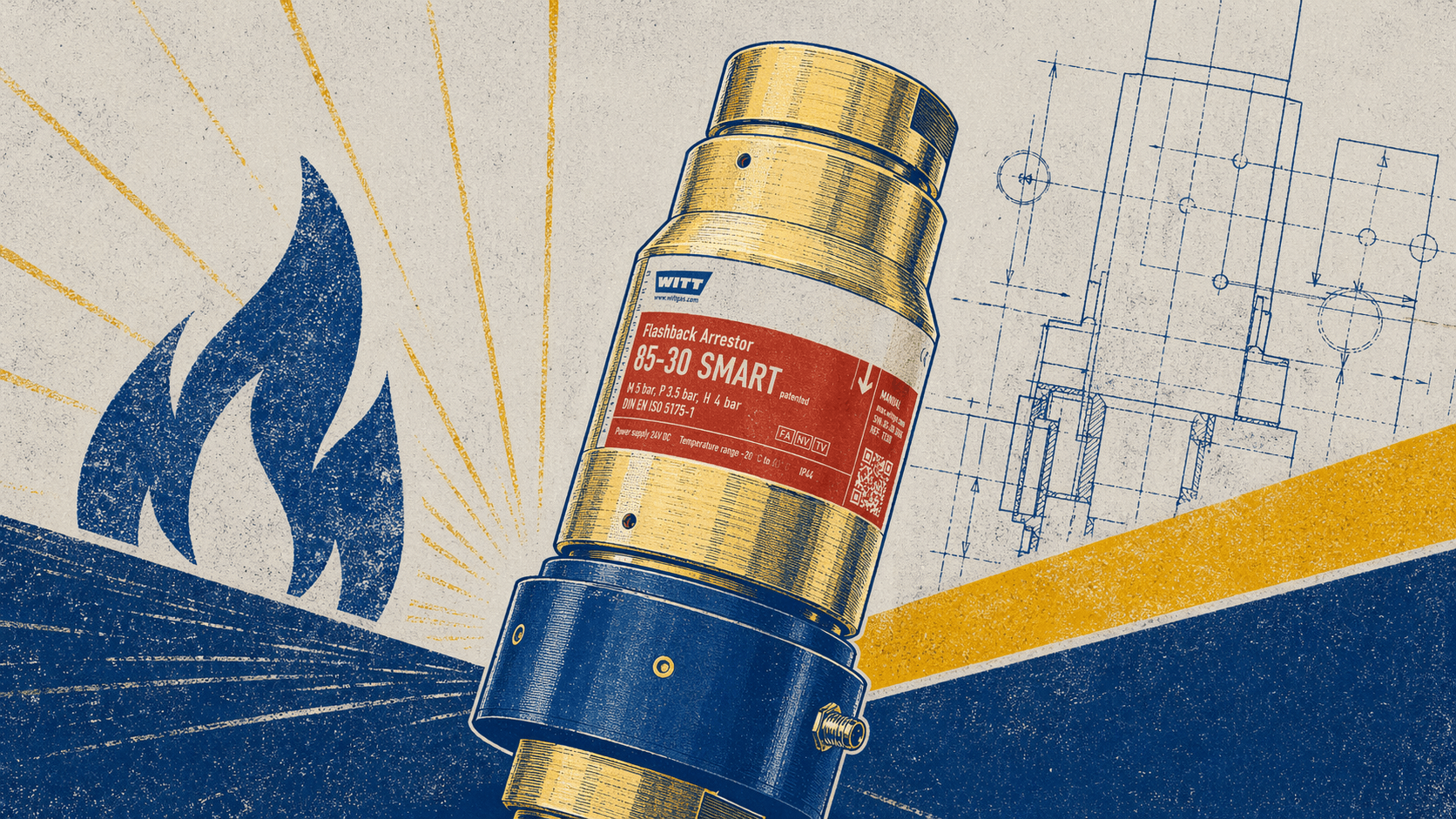 WITT 85-30 SMART: la primera válvula antirretroceso de llama inteligente del mundo